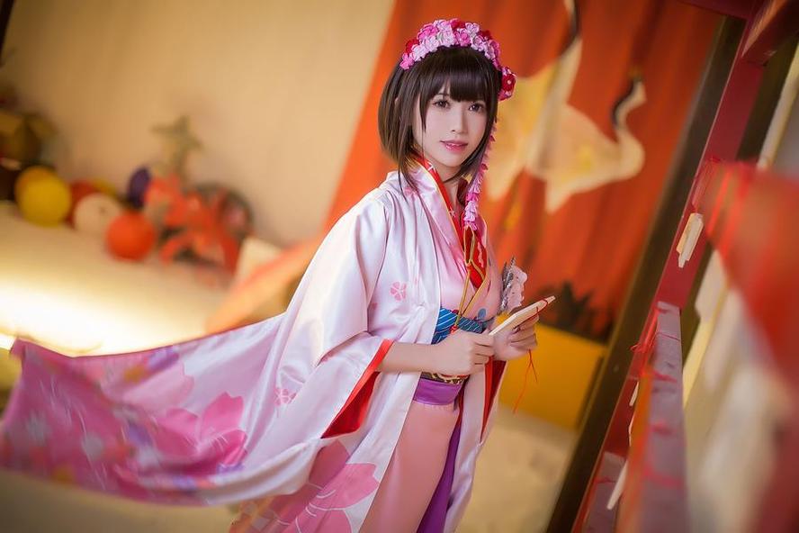 细节展现鳗鱼霏儿碧蓝航线爱宕旗袍美图，cosplay党必看之作